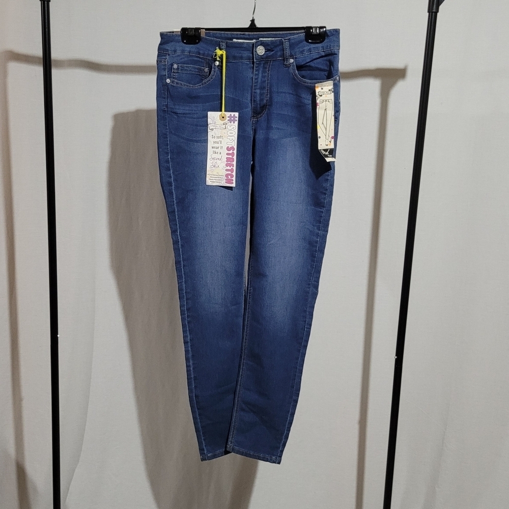 Indigo Rein jeans skinny cut tapered leg blue stretch cotton denim new NWT